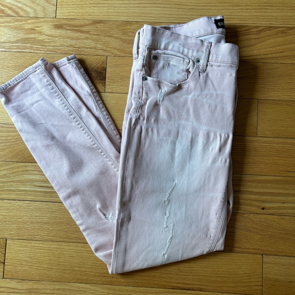 Express Pink Skinny Legging Jeans